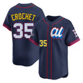 Boston Red Sox #35 Garrett Crochet Player Navy CONTON American League All-Star Edition Game Stitched Jerseys