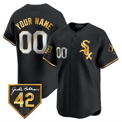 Custom Chicago White Sox 2024 Jackie Robinson Patch Vapor Premier Limited Jersey ¨C All Stitched-Black CONTON