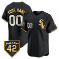 Custom Chicago White Sox 2024 Jackie Robinson Patch Vapor Premier Limited Jersey ¨C All Stitched-Black CONTON