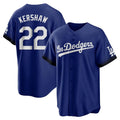 Los Angeles Dodgers #22 Clayton Kershaw Player Royal CONTON City Connect Home Game Stitched Jerseys