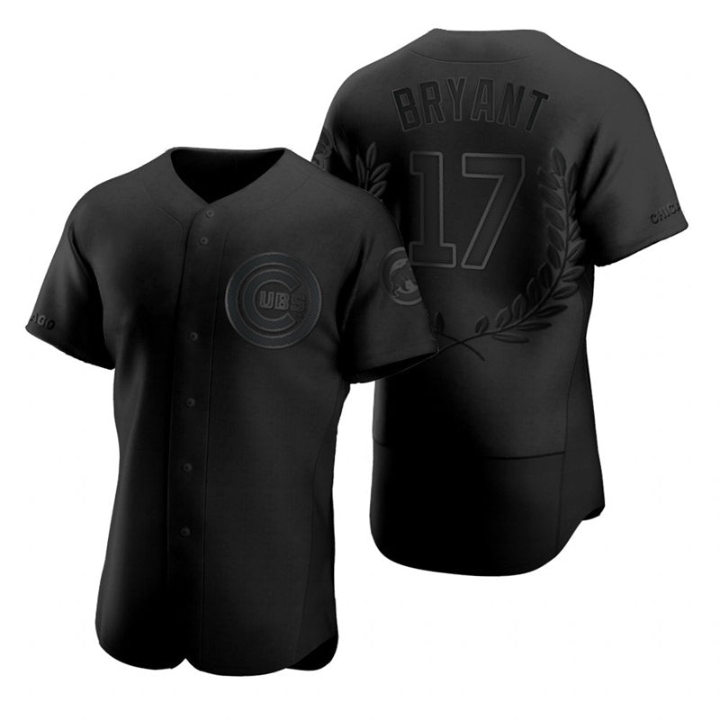 Chicago Cubs #17 Kris Bryant Black CONTON Flexbase Fashion Jersey