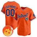 Custom Detroit Tigers x Dragon Ball Orange CONTON Vapor Premier Limited Jersey - All Stitched
