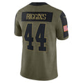 W.Football Team #44 John Riggins Olive CONTON Salute To Service Retired Player Limited Jersey
