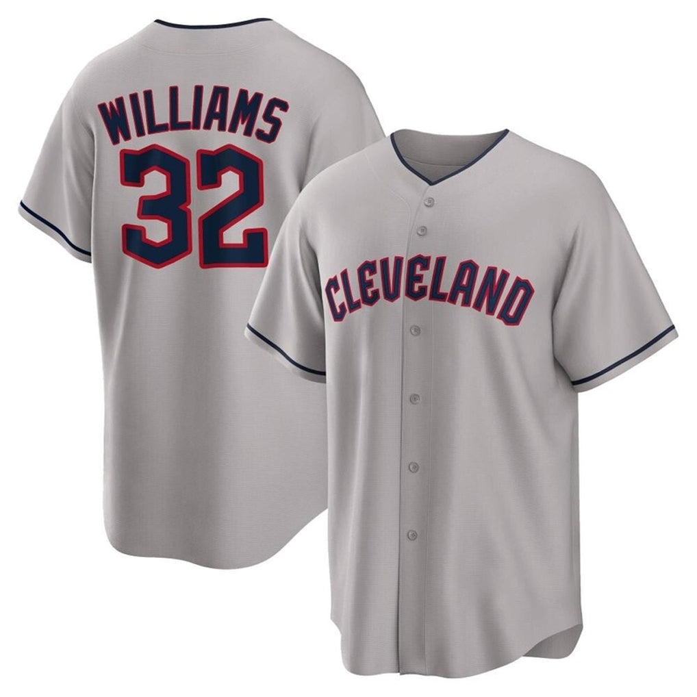 Cleveland Guardians #32 Gavin Williams Player Gray CONTON Game Home Stitched Jerseys