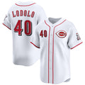 Cincinnati Reds #40 Nick Lodolo White CONTON Home Limited Stitched Jersey