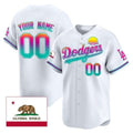 Custom Los Angeles Dodgers 2024 Los Angeles City Style Vapor Premier Limited Jersey ¨C All Stitched-White CONTON