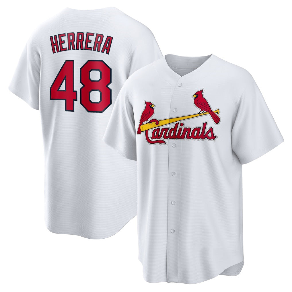 St. Louis Cardinals #48 Iv¨¢n Herrera White CONTON Home Replica Jersey