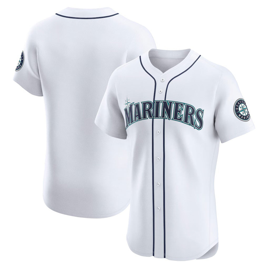 Seattle Mariners White CONTON Home Elite Jersey