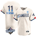 Los Angeles Dodgers #11 Roki Sasaki Player Cream CONTON World Series City Connect Limited Home Stitched Jerseys