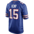B.Bills #15 Jack Kemp Royal CONTON Game Retired Player Jersey