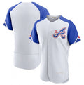 Atlanta Braves Blank White CONTON 2023 City Connect Flex Base Stitched Jersey 1