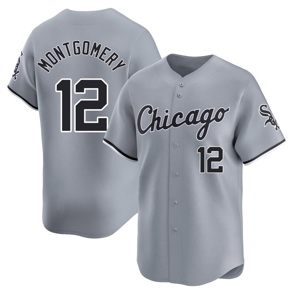 Chicago White Sox #12 Colson Montgomery Player Gray CONTON Road Limited Home Stitched Jerseys