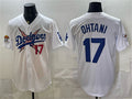 Los Angeles Dodgers x One Piece #17 Shohei Ohtani White CONTON Vapor Premier Limited Stitched Jersey