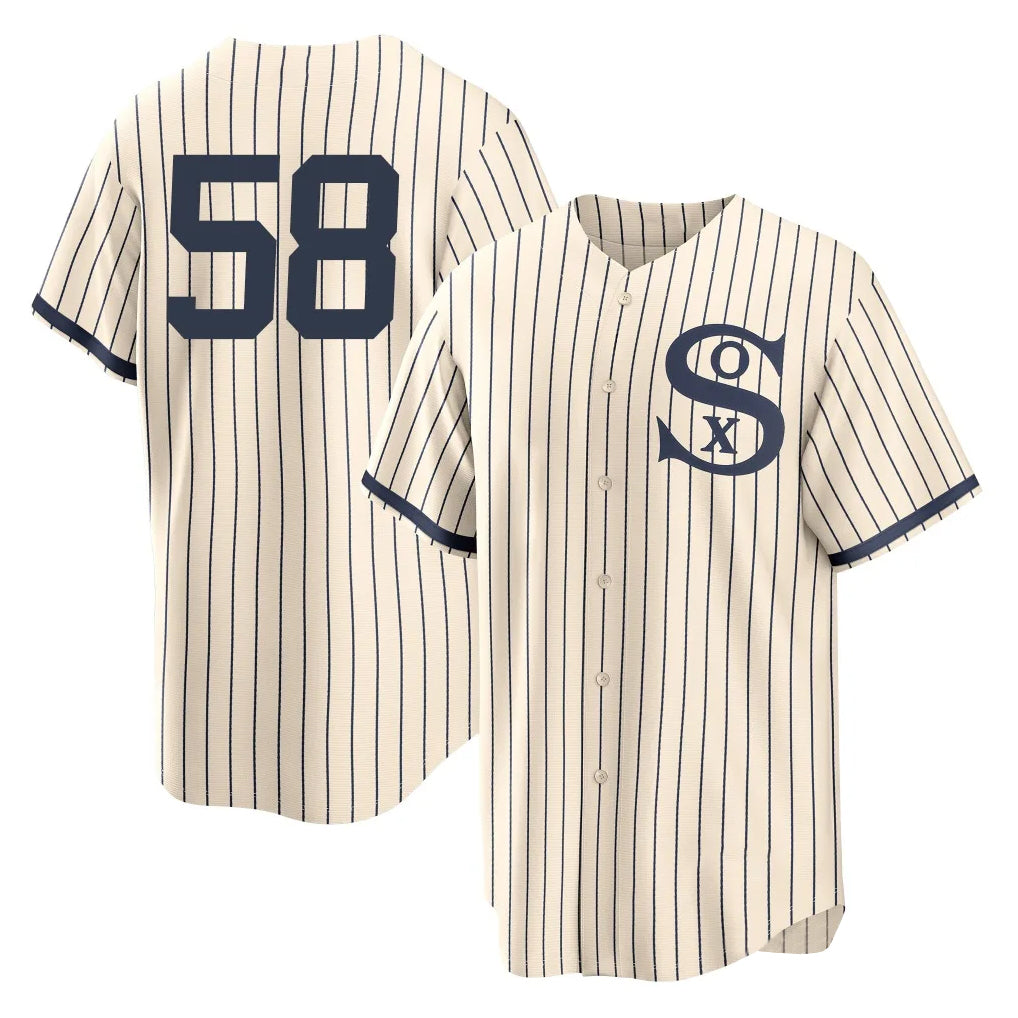 Chicago White Sox #58 Seranthony Dominguez Player Cream CONTON Field of Dreams Home Game Stitched Jerseys