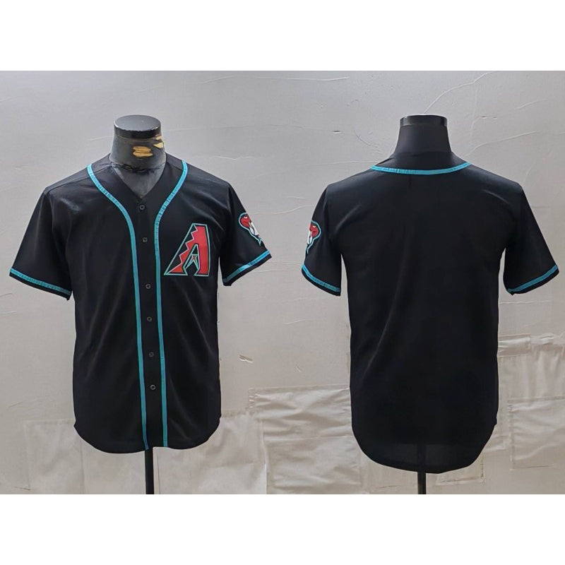 Arizona Diamondbacks Blank Black CONTON Cool Base Limited Stitched Jersey