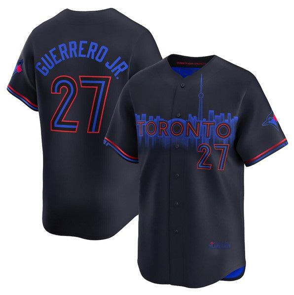 Toronto Blue Jays #27 Vladimir Guerrero Jr. Black CONTON 2024 City Connect Limited Stitched Jersey