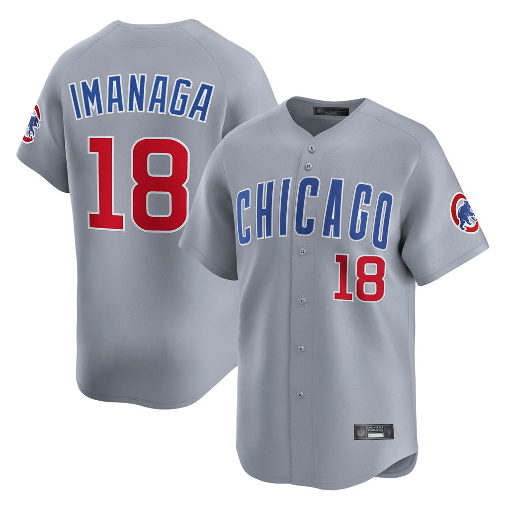 Chicago Cubs #18 Shota Imanaga Player Gray CONTON Road Limited Home Stitched Jerseys