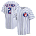 Chicago Cubs #2 Nico Hoerner White CONTON Replica Player Jersey