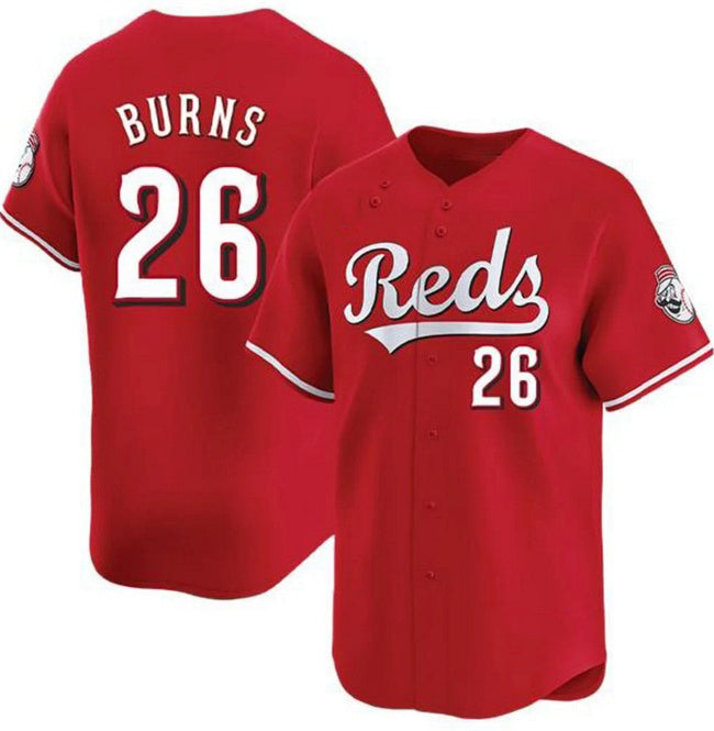 Cincinnati Reds #26 Chase Burns Red CONTON Limited Stitched Jersey