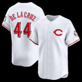 Cincinnati Reds #44 Elly De La Cruz White CONTON Alternate 2 Limited Player Jersey