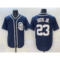 San Diego Padres #23 Fernando Tatis Jr. Navy CONTON Cool Base Stitched Jersey