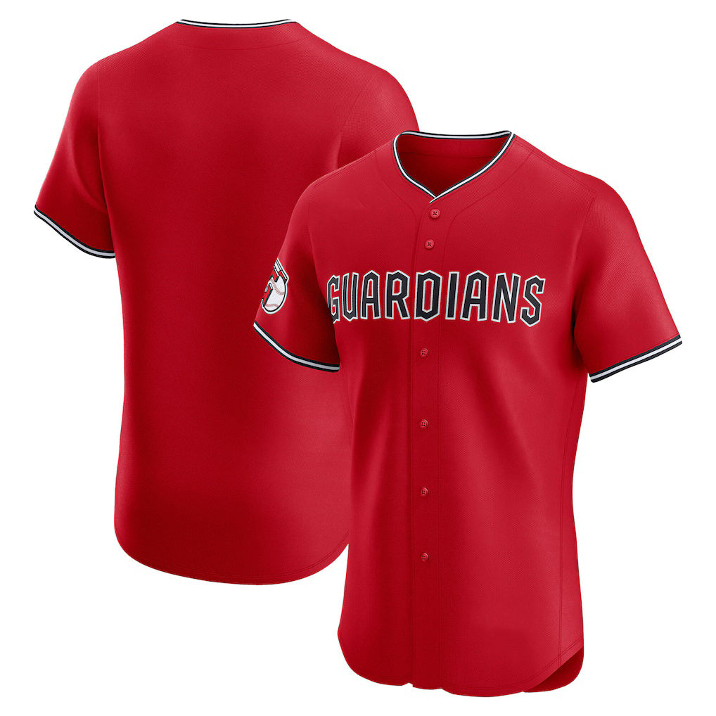 Cleveland Guardians Red CONTON Alternate Elite Jersey