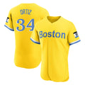 Boston Red Sox #34 David Ortiz Player Yellow CONTON Limited Elite Home Game Stitched Jerseys1