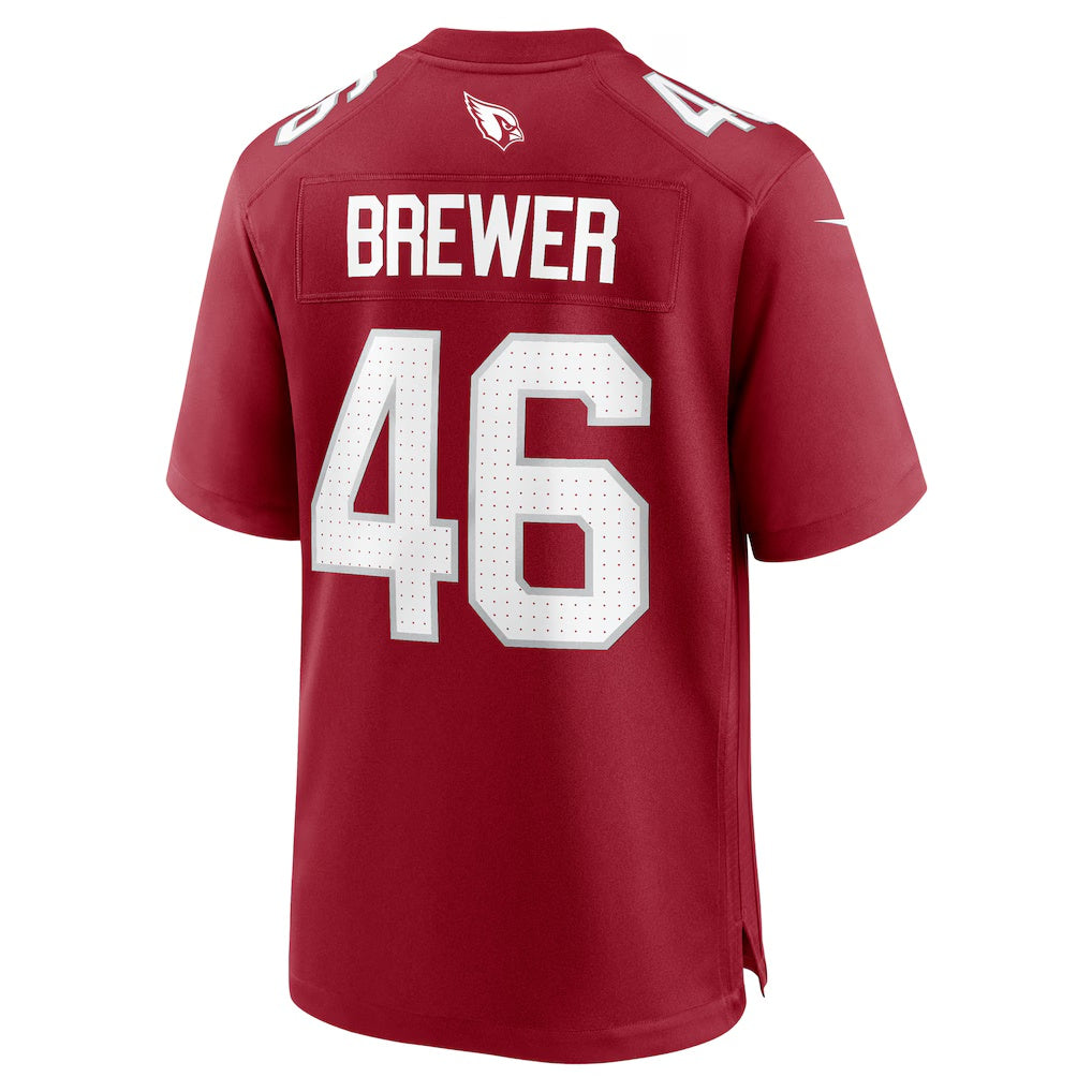 A.Cardinals #46 Aaron Brewer Cardinal CONTON Team Game
