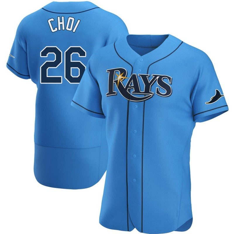 Tampa Bay Rays #26 Ji-Man Choi Light Blue CONTON Alternate Jersey