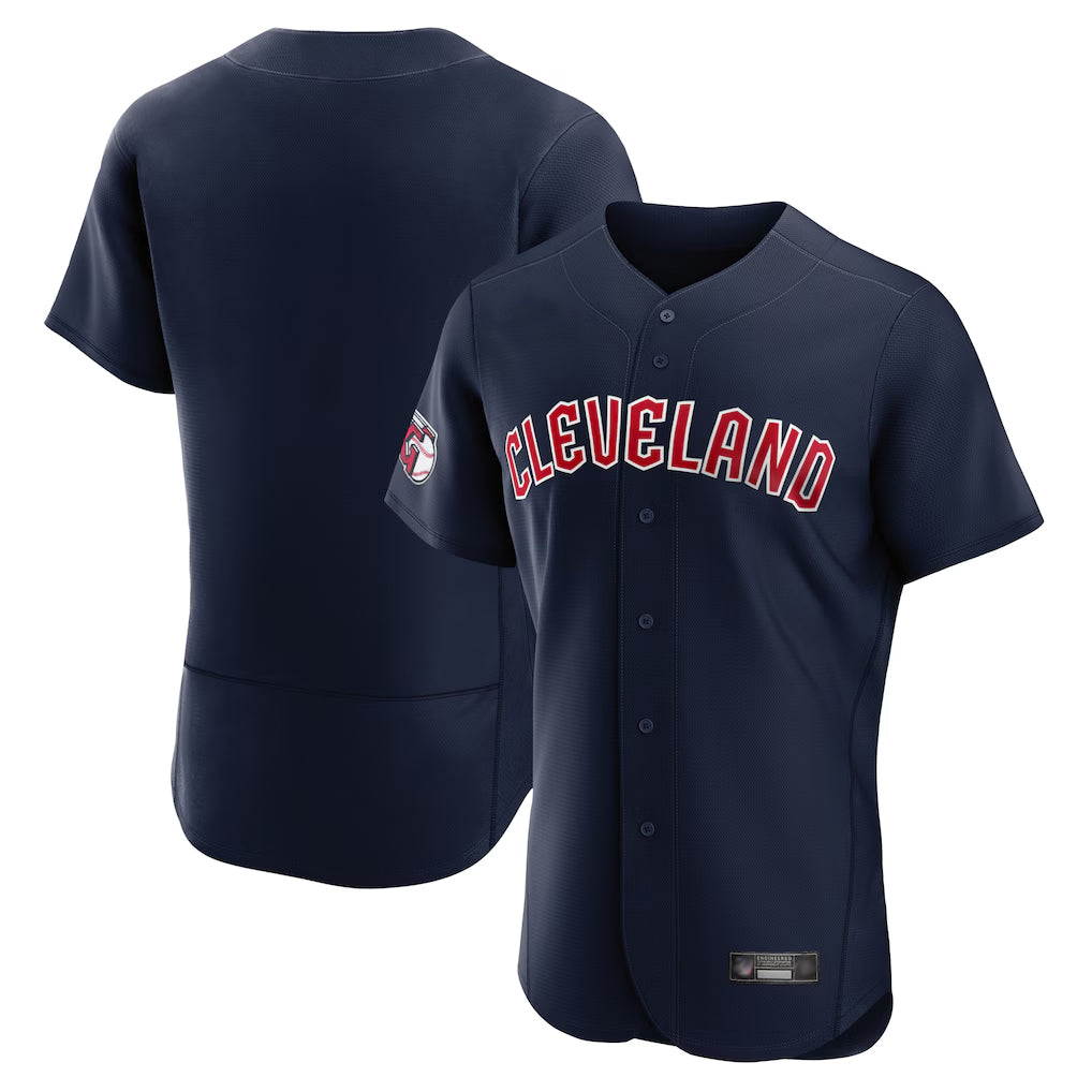 Cleveland Guardians Blank Player Navy CONTON Limited Elite Home Game Stitched Jerseys