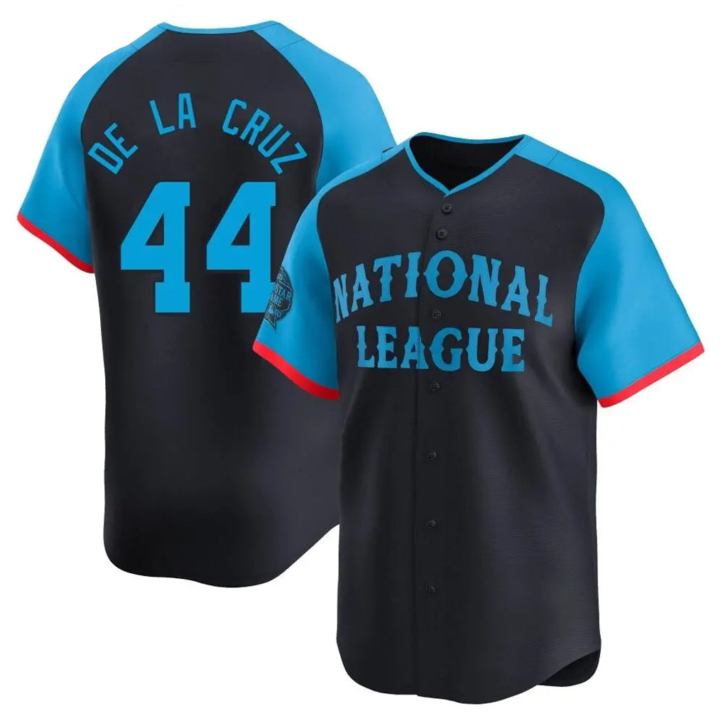 Cincinnati Reds #44 Elly De La Cruz Player Navy CONTON Limited National League All-Star Game Stitched Jerseys
