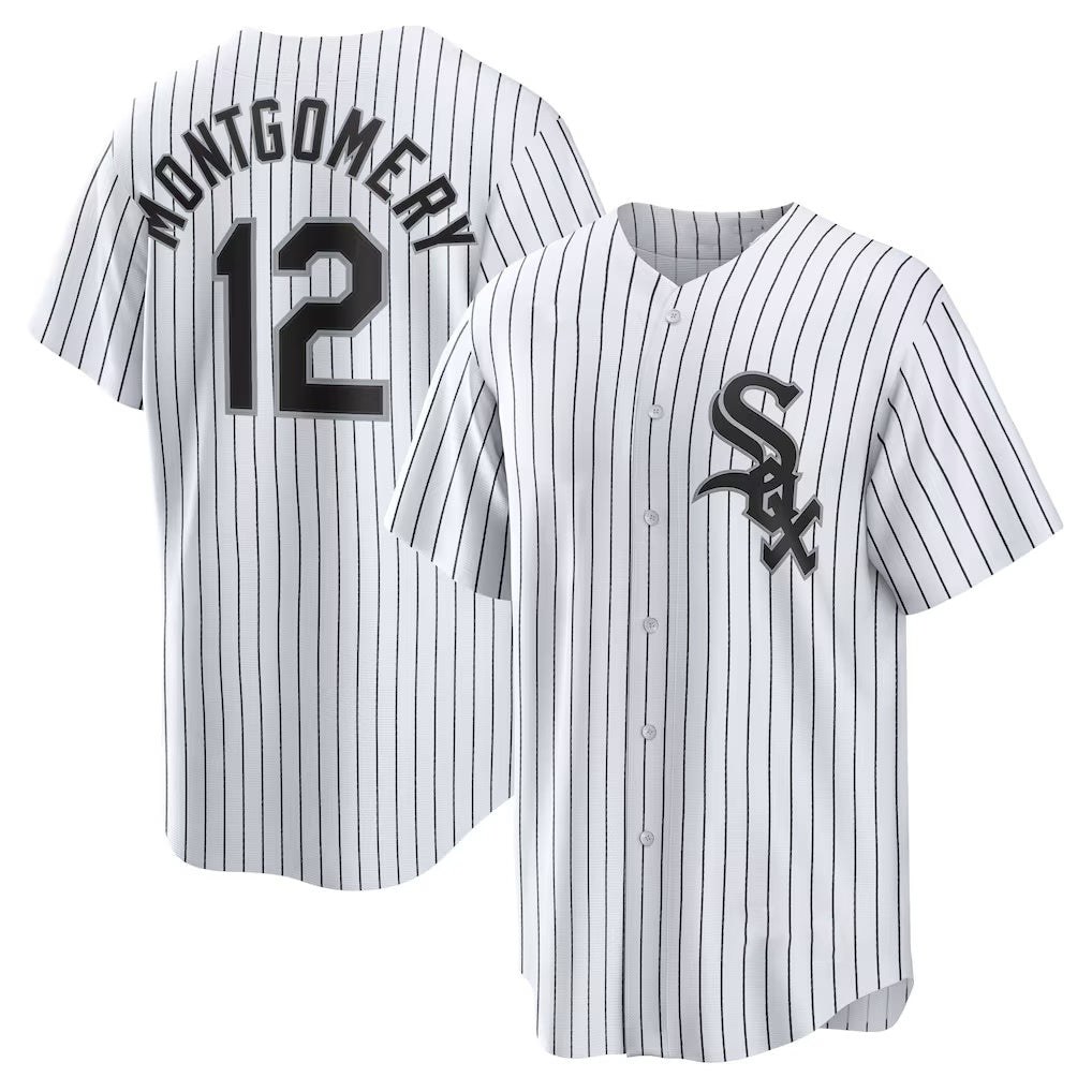 Chicago White Sox #12 Colson Montgomery White CONTON Home Replica Jersey