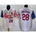 St. Louis Cardinals #28 Nolan Arenado White CONTON Independence Day Vapor Premier Limited Stitched Jersey