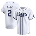 Tampa Bay Rays #2 Yandy Diaz White CONTON Home Limited Player Jersey