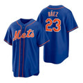 New York Mets #23 Javier Baez Royal CONTON Replica Alternate Jersey