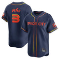 Houston Astros #3 Jeremy Pena Player Navy CONTON City Connect Home Limited Stitched Jerseys