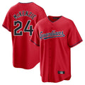 Cleveland Guardians #24 Triston McKenzie Player Red CONTON Home Game Stitched Jerseys
