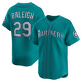 Seattle Mariners #29 Cal Raleigh Teal CONTON Alternate Limited Jersey