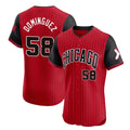 Chicago White Sox #58 Seranthony Dominguez Player Red CONTON City Connect Limited Elite Home Stitched Jerseys