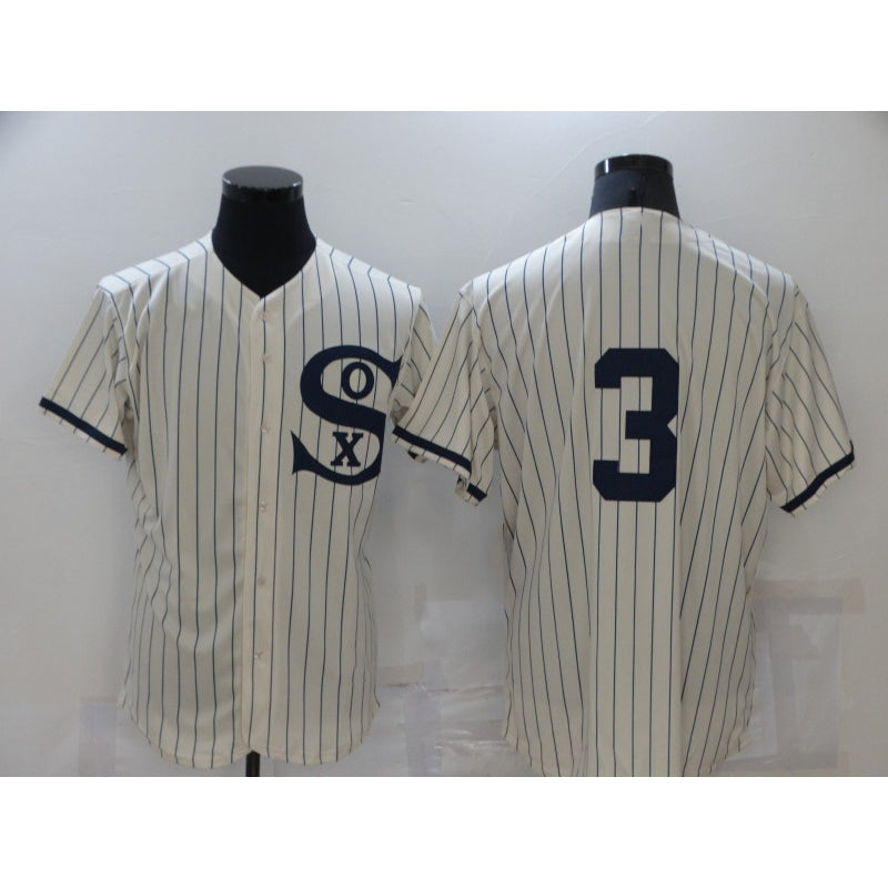 Chicago White Sox #3 Harold Baines 2021 Cream CONTON Navy Field of Dreams Flex Base Stitched Jersey