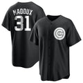 Chicago Cubs #31 Greg Maddux Player Black CONTON Game Stitched Jerseys