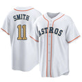 Houston Astros #11 Cam Smith Player Gold CONTON Collection Game Home Stitched Jerseys