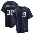 Detroit Tigers #30 Kerry Carpenter Player Navy CONTON Game Home Stitched Jerseys