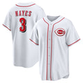 Cincinnati Reds #3 Ke'Bryan Hayes White CONTON Home Replica Jersey