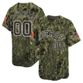 Custom Houston Astros USMC Alternate Vapor Premier Limited Jersey ¨C All Stitched-Green CONTON