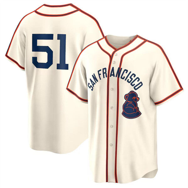 San Francisco Giants #51 Jung Hoo Lee Cream CONTON 2024 Rickwood Classic Stitched Jersey