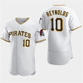Pittsburgh Pirates #10 Bryan Reynolds White CONTON Home Flex Base Jersey