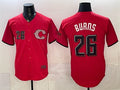 Cincinnati Reds #26 Chase Burns Red CONTON 2026 City Connect Stadium Stitched Jersey