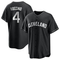 Cleveland Guardians #4 Brayan Rocchio Player Black CONTON Home Game Stitched Jerseys