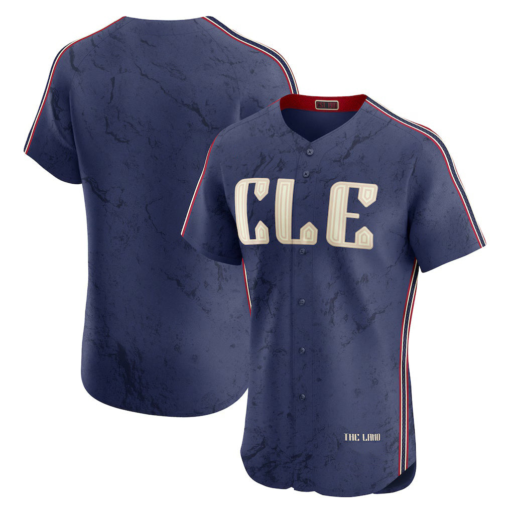 Cleveland Guardians Navy CONTON City Connect Elite Jersey